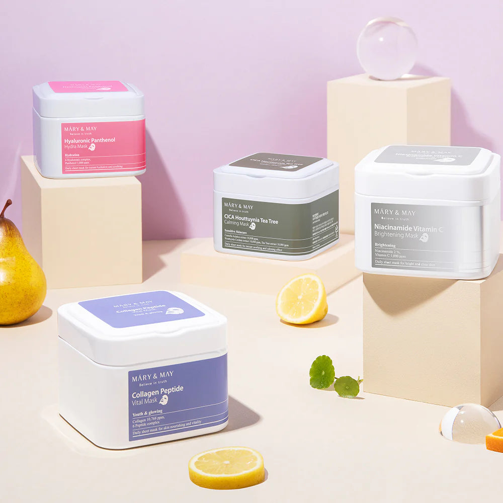 MARY & MAY Hyaluron Panthenol Hydra Maske 30Stk