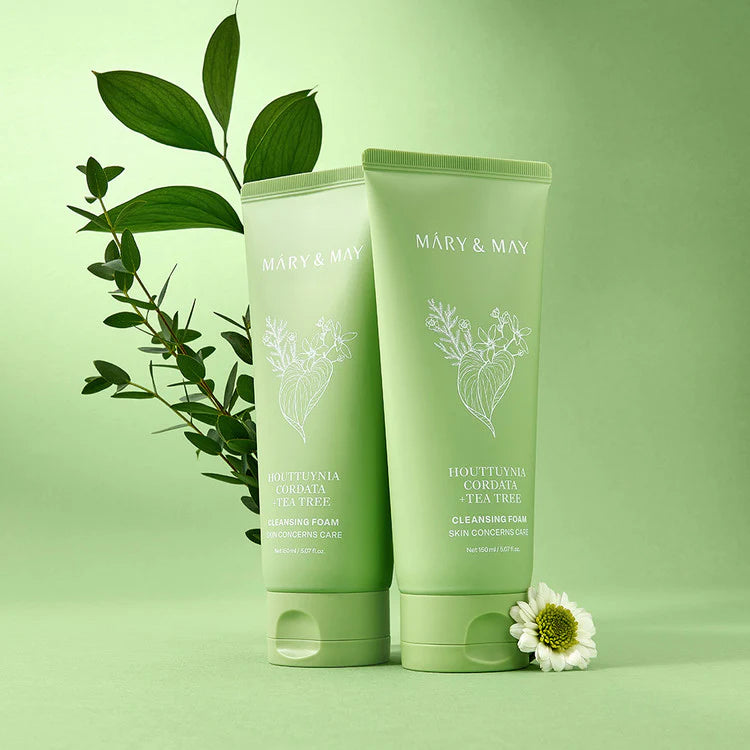 MARY & MAY Houttuynia Cordata + Tea Tree Cleansing Foam