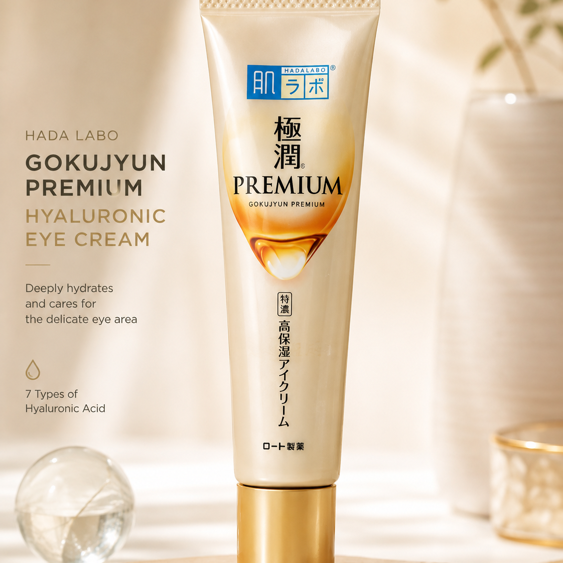Rohto Mentholatum - Hada Labo Gokujyun Premium Hyaluronic Eye Cream
