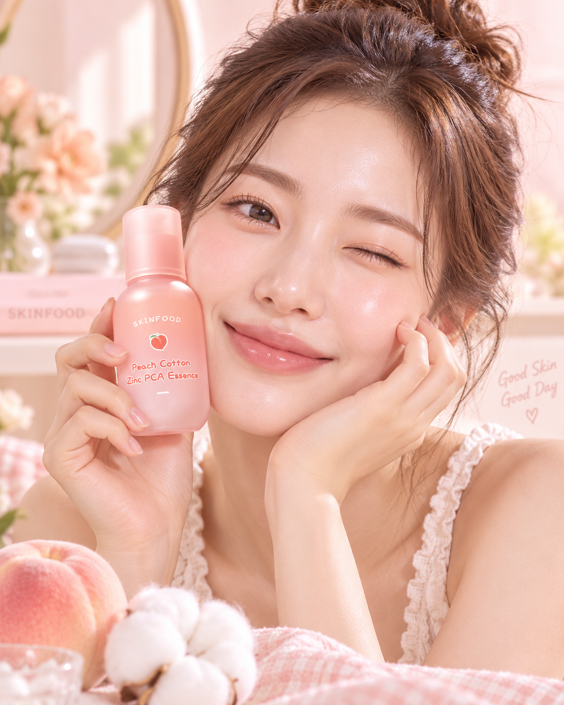 SKINFOOD - Peach Cotton Zinc PCA Essence