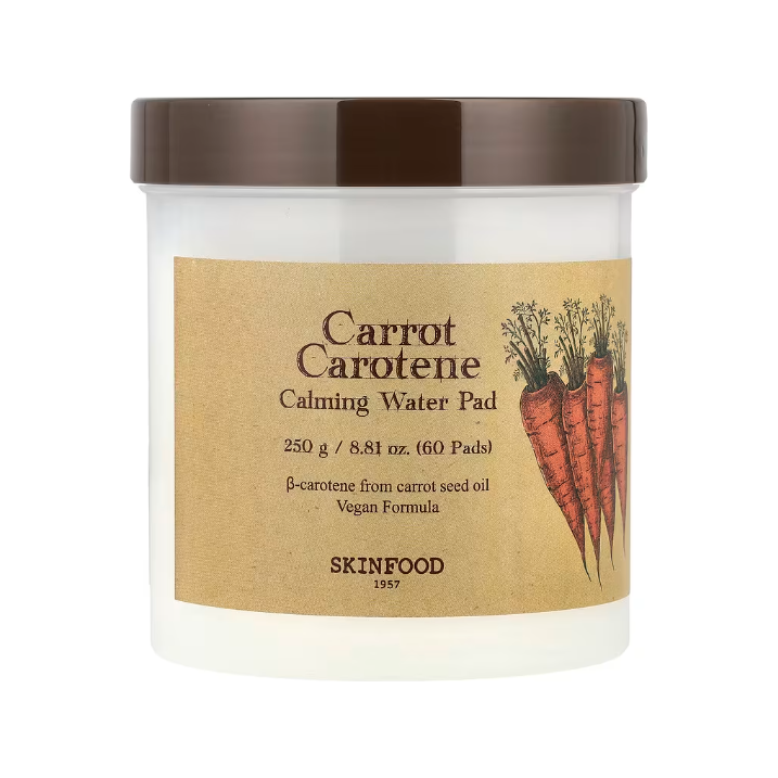 SKINFOOD, Carrot Carotene, Calming Water Pad, 60 Pads