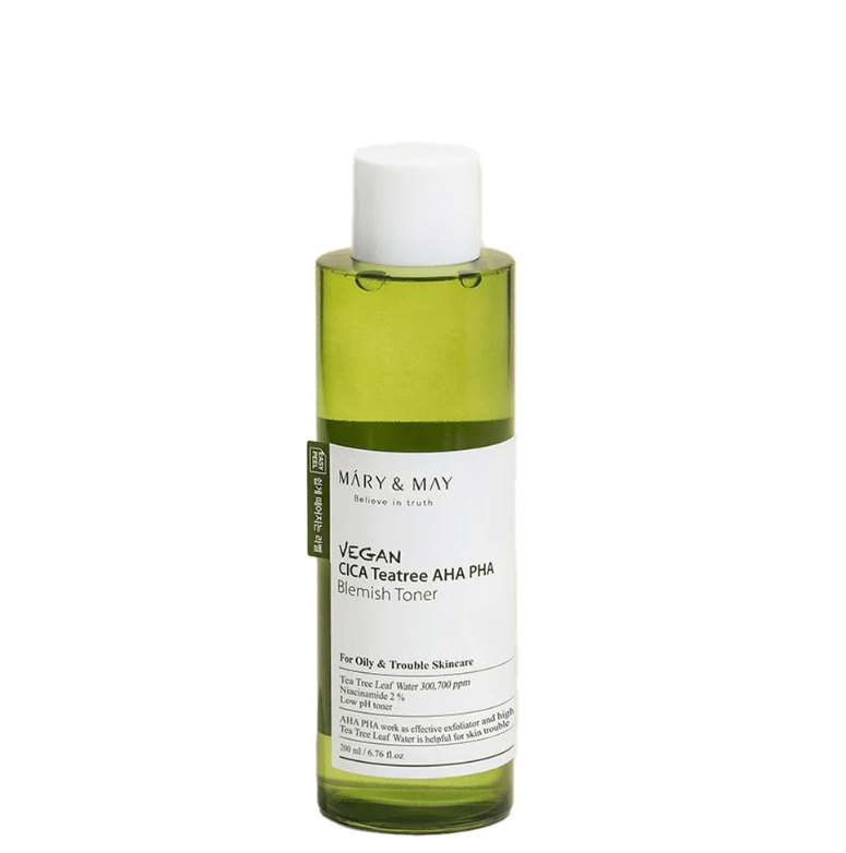 Mary & May - Vegan Cica Tea Tree AHA PHA Blemish Toner - Wild Life Millions