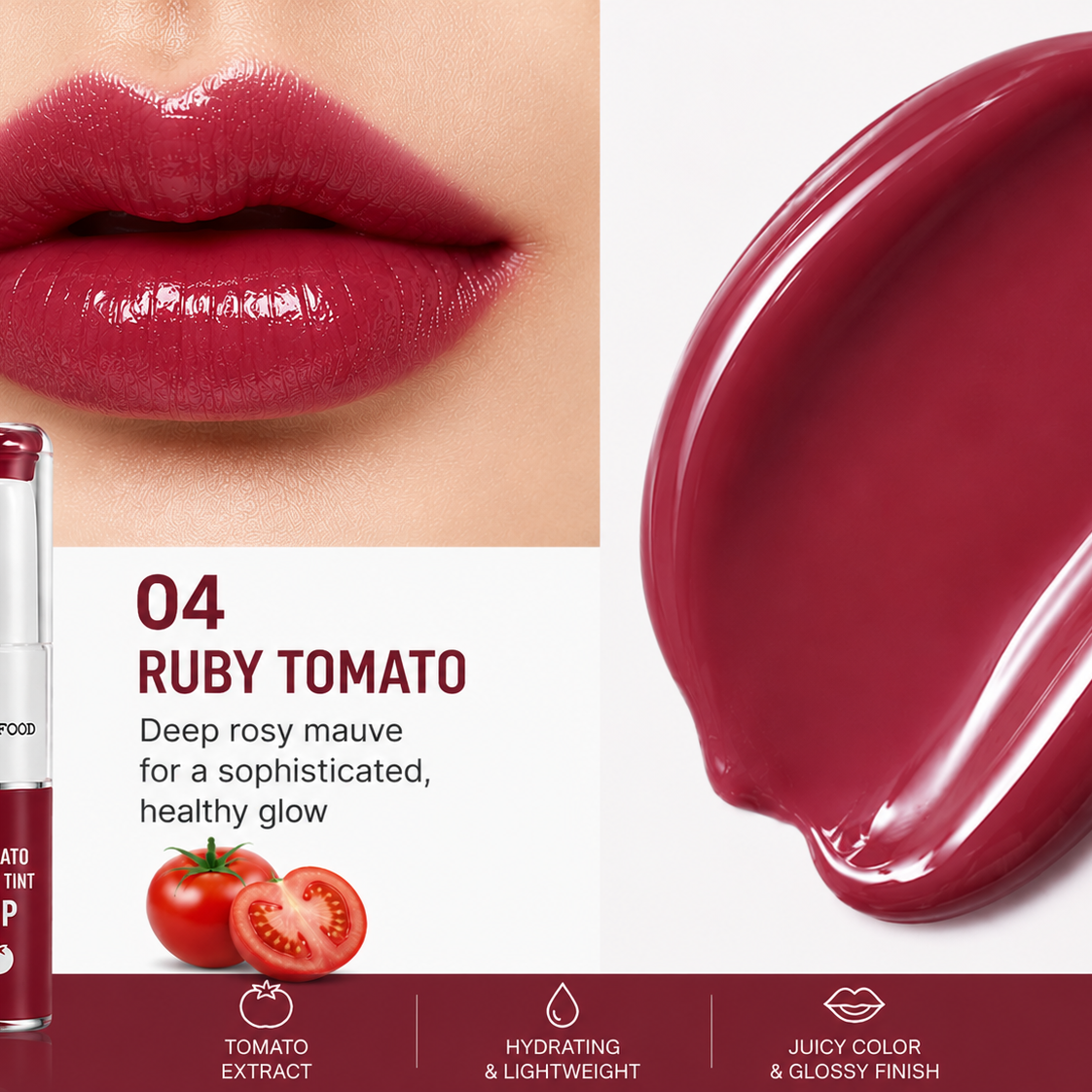 SKINFOOD – Lippentönung mit Tomatengelee