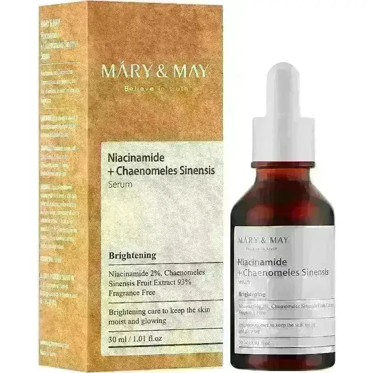 MARY & MAY Niacinamide + Chaenomeles Sinensis Serum 30ml - Wild Life Millions