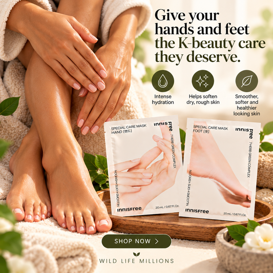 K-Beauty Beyond the Face: Meet Innisfree Hand & Foot Masks