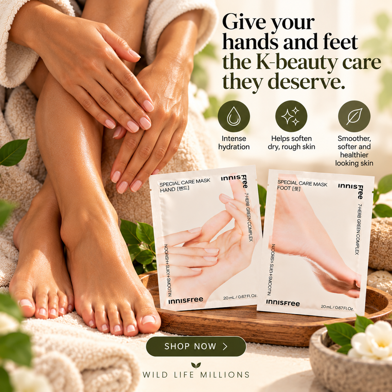 K-Beauty Beyond the Face: Meet Innisfree Hand & Foot Masks