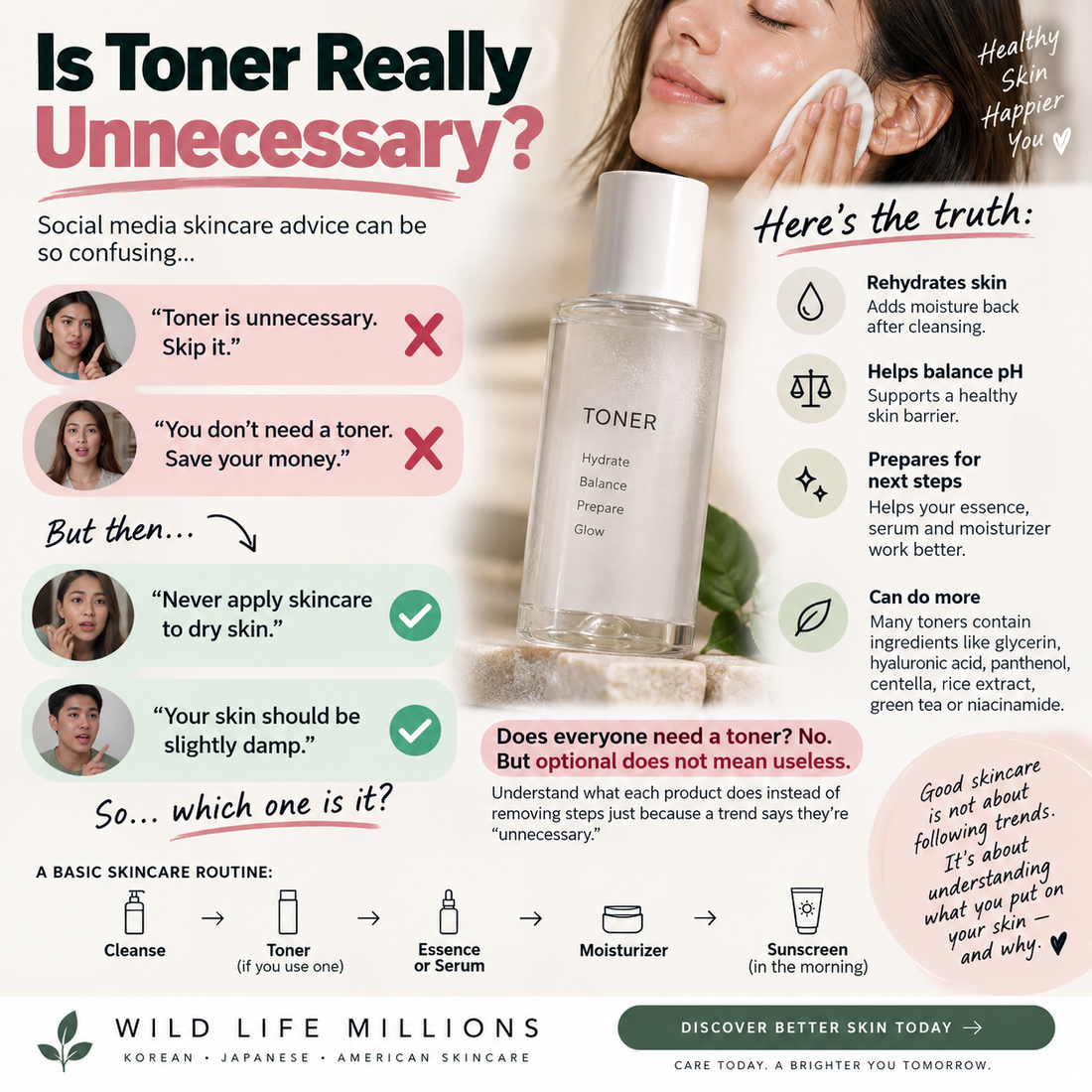 Is Toner Really Unnecessary? Why Social Media Skincare Advice Is Confusing