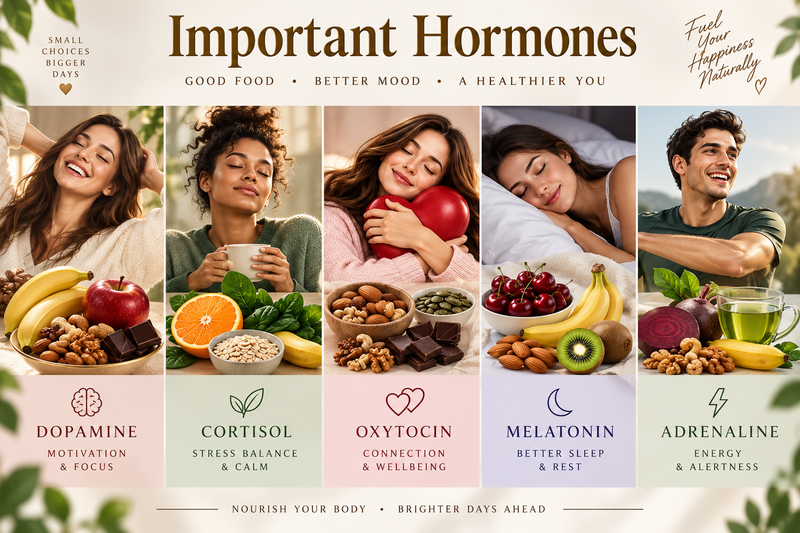 Important Hormones and Foods That Support Mood, Sleep and Energy