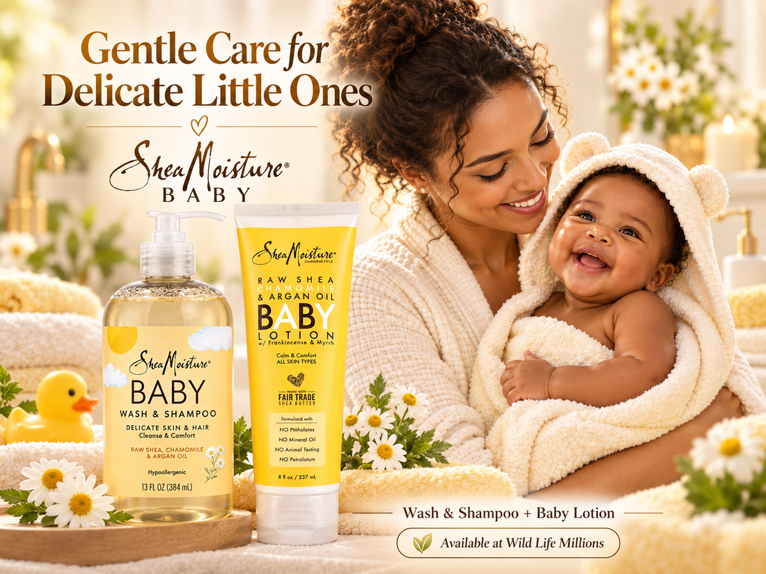 Gentle Baby Care with SheaMoisture: Raw Shea, Chamomile and Argan Oil