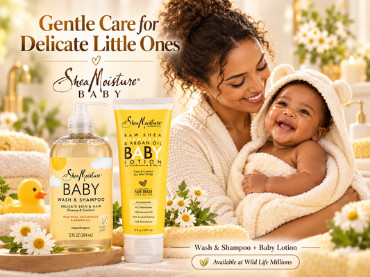 Gentle Baby Care with SheaMoisture: Raw Shea, Chamomile and Argan Oil