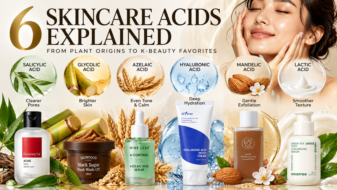 6 Skincare Acids Explained: From Willow Bark &amp; Sugar Cane to K-Beauty Favorites