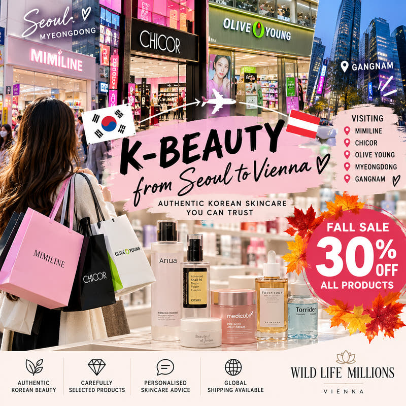 From Seoul to Vienna: Inside Korea’s K-Beauty Stores & Our 30% Fall Sale