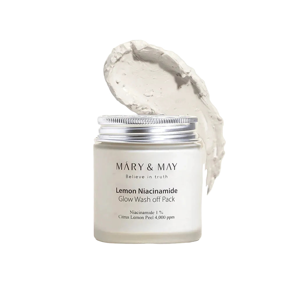 MARY & MAY Zitronen-Niacinamid-Glow-Off-Packung mit Abwaschmittel