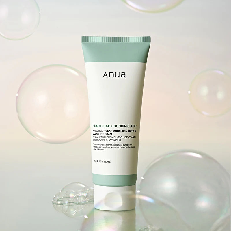 Anua Heartleaf Succinic Moisture Cleansing Foam