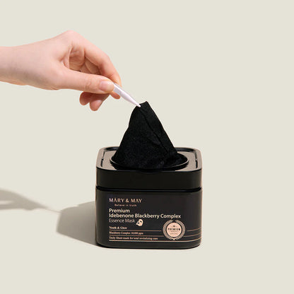 MARY & MAY Premium Idebenon Brombeerkomplex Ampullenmaske 20 Blatt