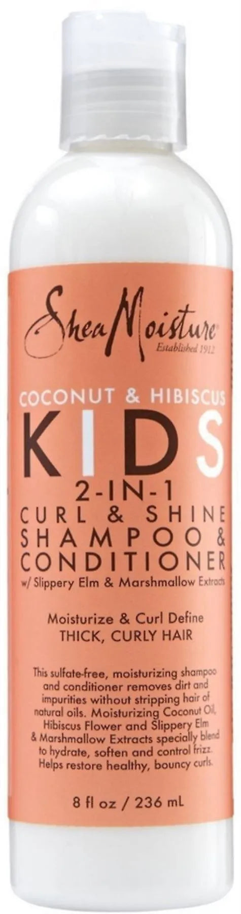 SHEA MOISTURE Coconut & Hibiscus Kids 2-In-1 Curl & Shine Shampoo & Conditioner 236ml