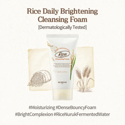 SKINFOOD Rice Täglich aufhellender Reinigungsschaum