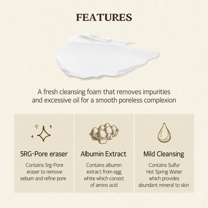 SKINFOOD Eiweiß Perfekter Poren-Reinigungsschaum 150ml