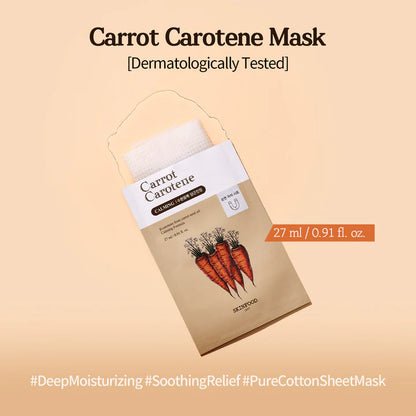 Skinfood Carrot Carotene Mask for intense hydration and soothing
