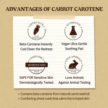 Skinfood Carrot Carotene Mask for intense hydration and soothing