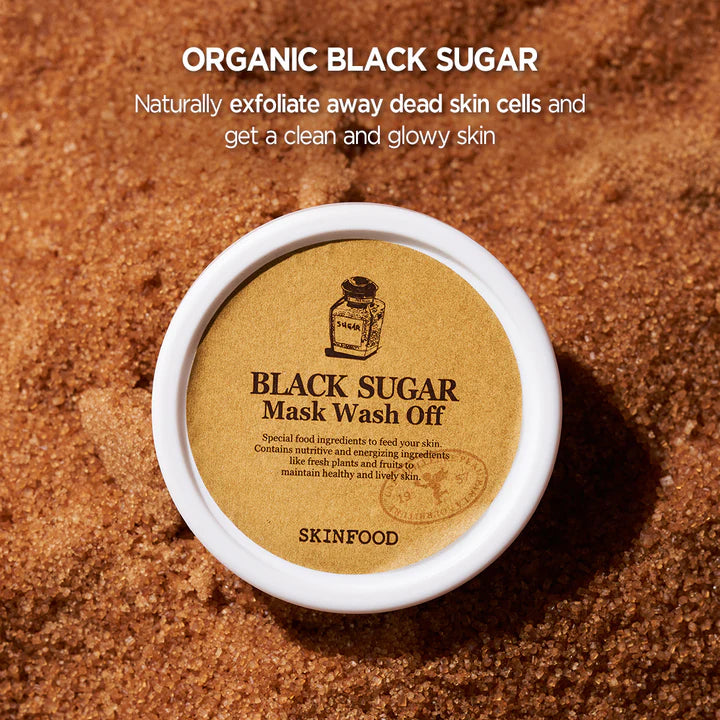 SKINFOOD Black Sugar Mask Wash Off - Remove blackheads