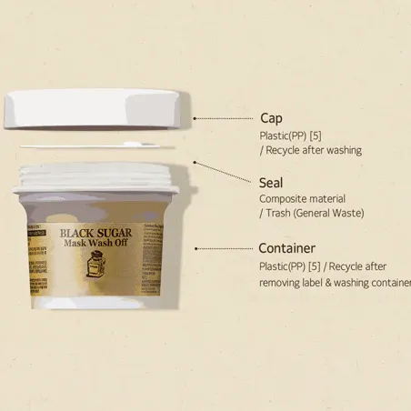 SKINFOOD Black Sugar Mask Wash Off - Remove blackheads