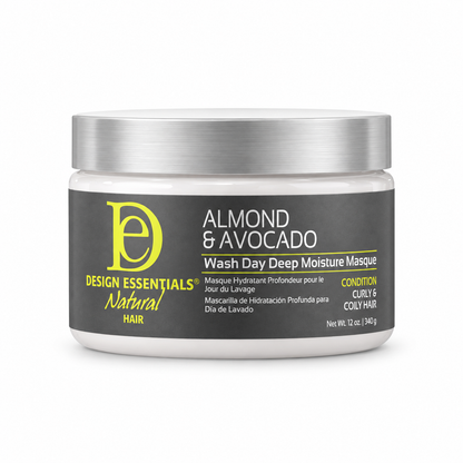 DESIGN ESSENTIALS Almond & Avocado Wash Day Deep Moisture Masque