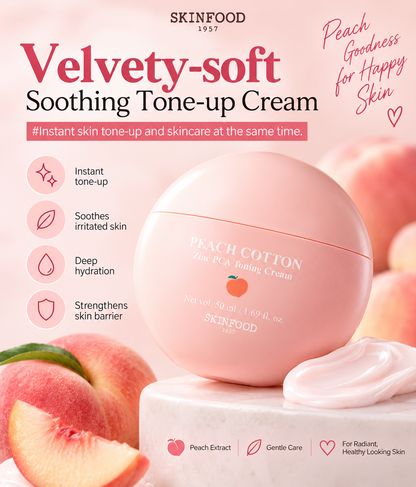 SKINFOOD Peach Cotton Zinc PCA Toning Cream 50ml
