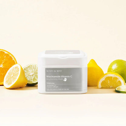 MARY & MAY - Aufhellende Maske mit Niacinamid und Vitamin C