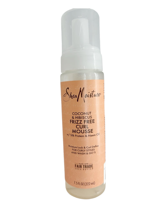 Shea Moisture, mousse per ricci senza effetto crespo, ibisco al cocco, 7,5 oz