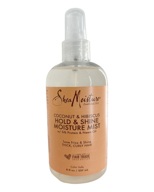 SHEA MOISTURE Spray idratante per tenuta e lucentezza al cocco e ibisco 237 ml 