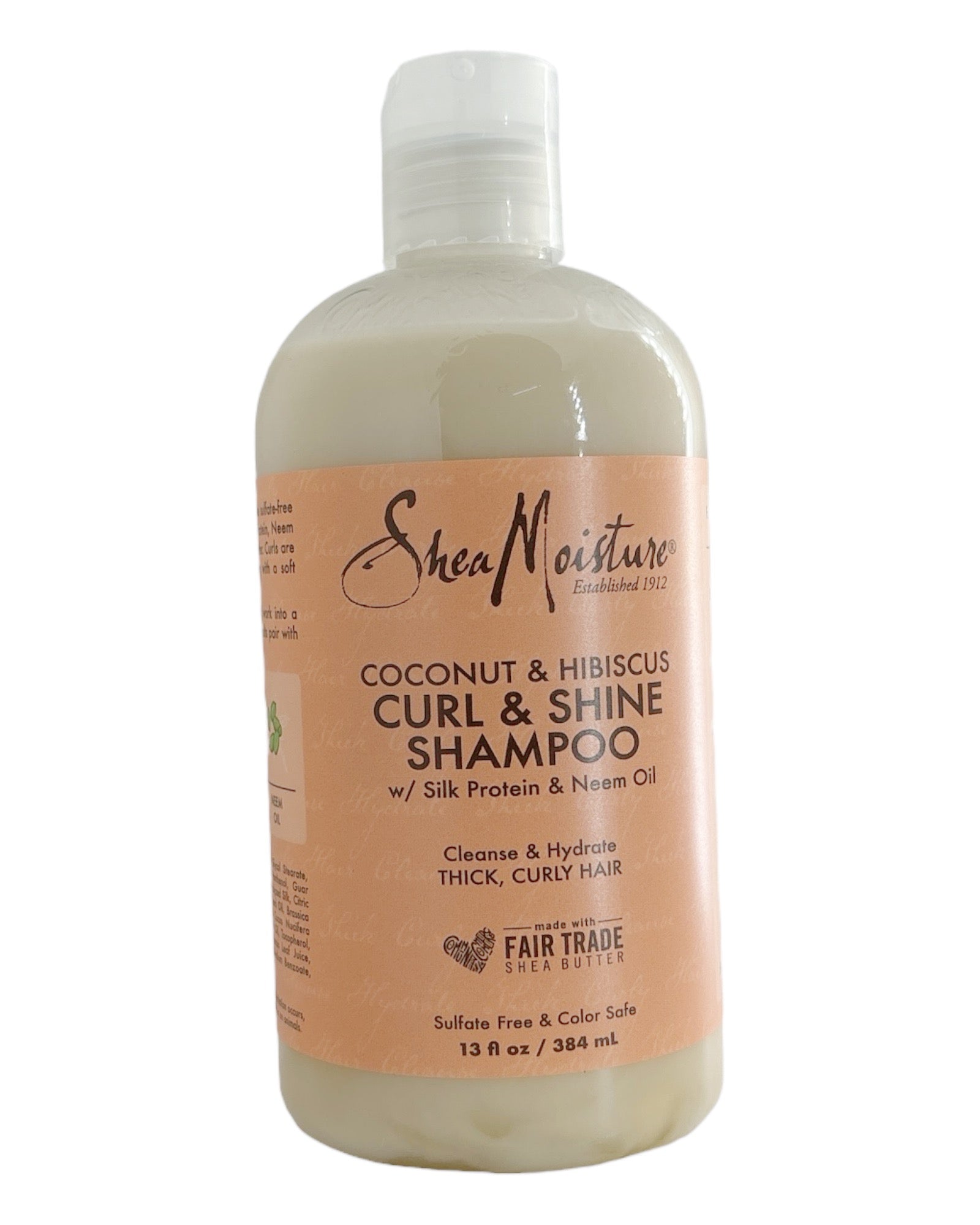 SHEA MOISTURE  Coconut & Hibiscus Curl & Shine Shampoo 384ml SHEA MOISTURE