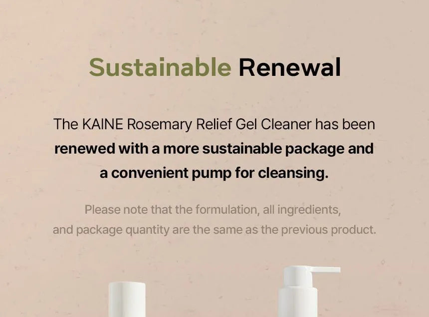 KAINE Rosemary Relief Gel Cleanser, Cleansing Gel, Wild Life Millions