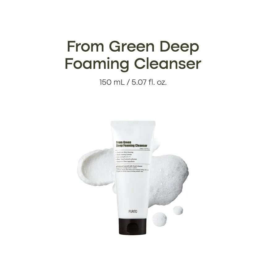 PURITO From Green Deep Foaming Cleanser 150g