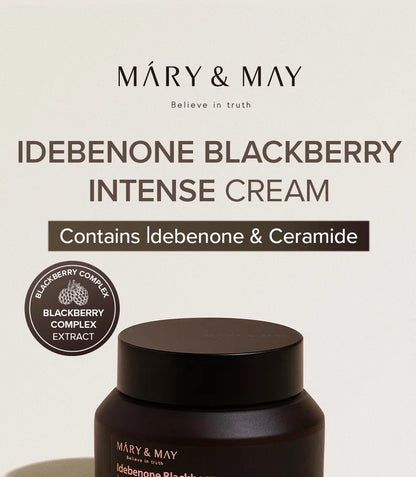 MARY & MAY - Idebenone Blackberry Intense Cream 70g, Lotion & Moisturizer, Face cream, Wild Life Millions