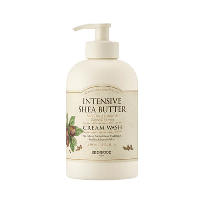 SKINFOOD Intensive Shea Butter Cream Wash 450ml