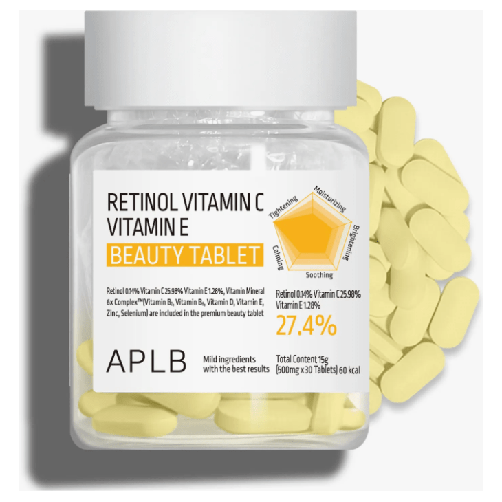 APLB Retinol Vitamin C Vitamin E Beauty 30 Tablets - Wild Life Millions