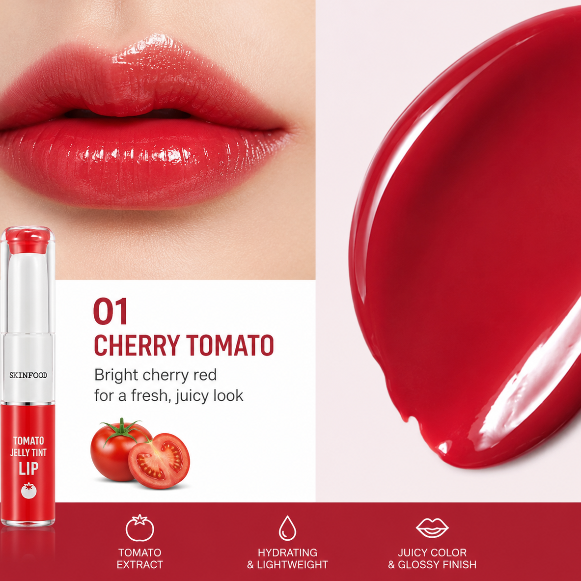SKINFOOD – Lippentönung mit Tomatengelee