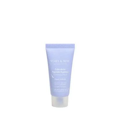 MARY & MAY Calendula Peptide Ageless Sleeping Mask 30g tube for overnight skin hydration and nourishment.