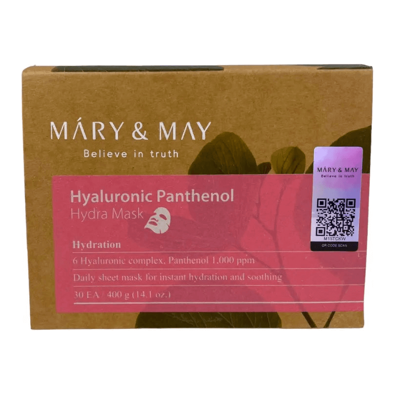 MARY & MAY Hyaluronic Panthenol Hydra Mask 30pcs - Wild Life Millions