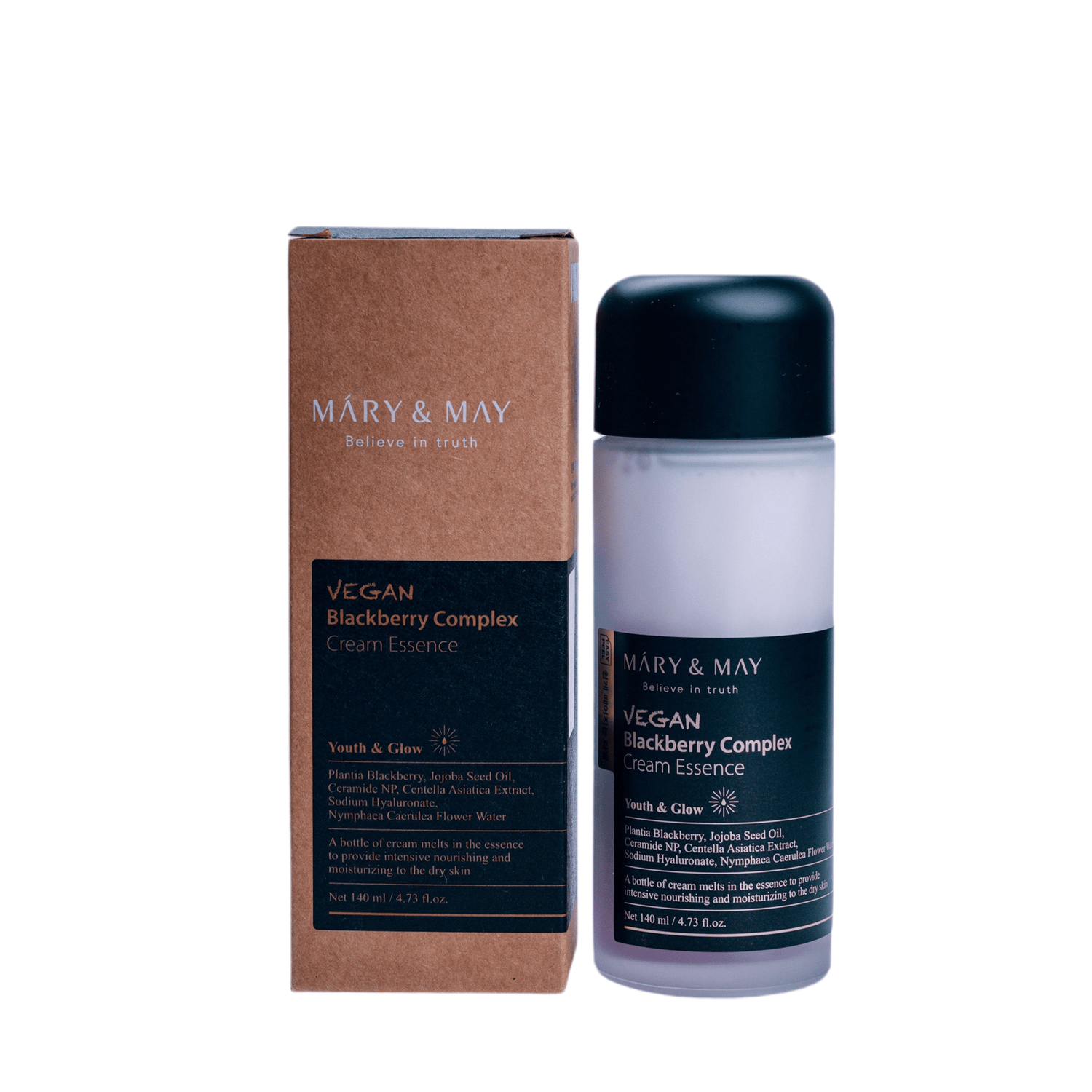 MARY & MAY Vegan Blackberry Complex Cream Essence 140ml - Wild Life Millions