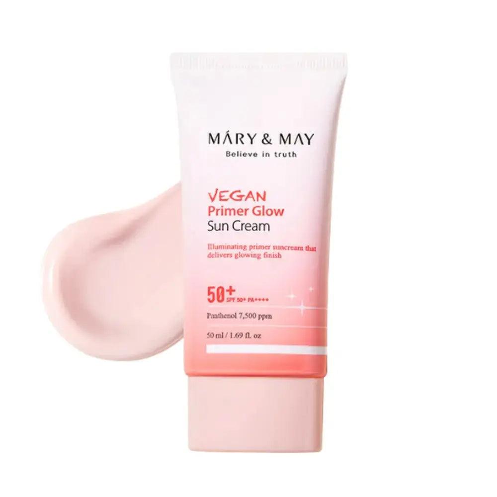 MARY & MAY Vegan Primer Glow Sun Cream Spf50+ Pa++++ 50ml - Wild Life Millions