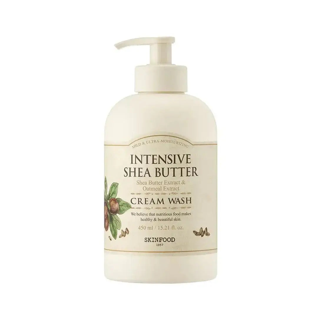 SKINFOOD Intensive Shea Butter Cream Wash 450ml - Wild Life Millions