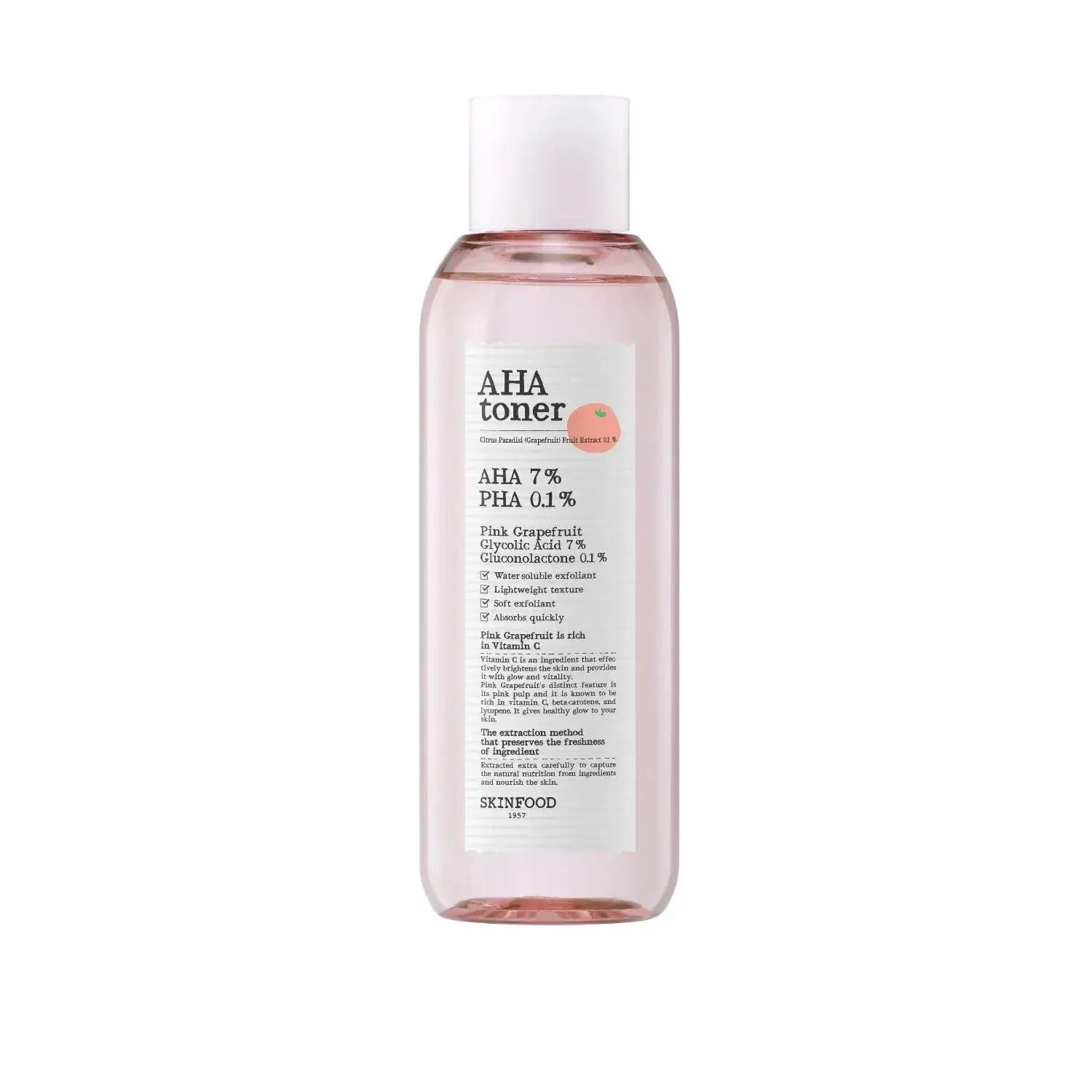 SKINFOOD Pink Grapefruit AHA Toner 200ml - Wild Life Millions