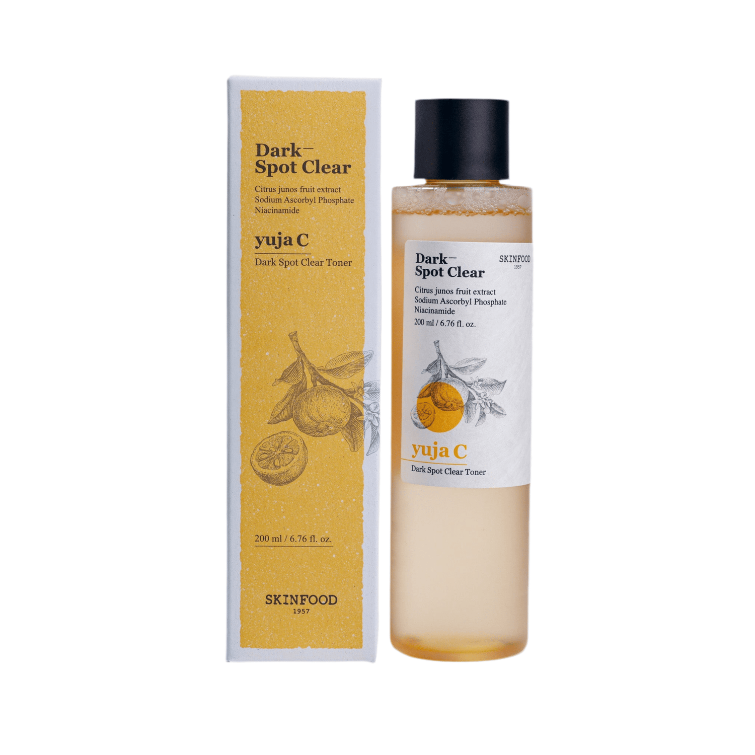SKINFOOD - Yuja C Dark Spot Clear Toner 200ml - Wild Life Millions
