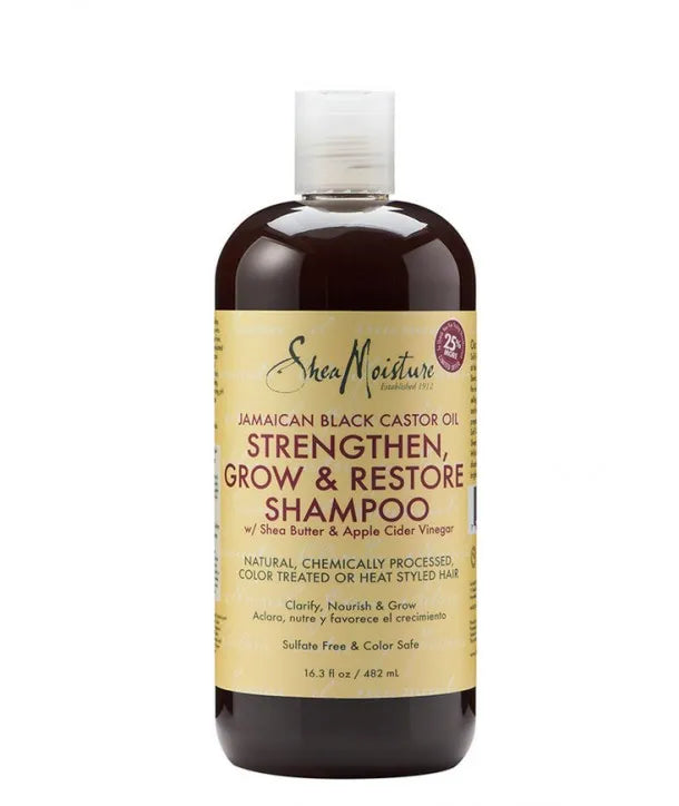 SHEA MOISTURE  Jamaican Black Castor Oil Shampoo 482ml, Shampoo, Shampoo, Wild Life Millions
