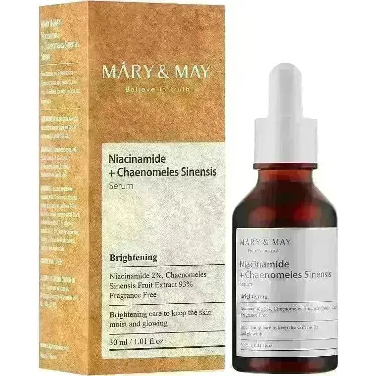 MARY & MAY Niacinamide + Chaenomeles Sinensis Serum 30ml - Wild Life Millions